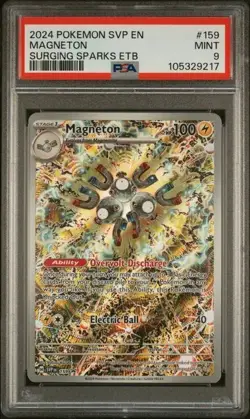2024 POKEMON SVP EN-SV BLACK STAR PROMO #159 MAGNETON PSA 9 - Image 1