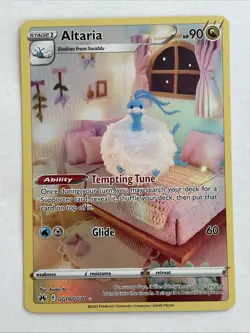 Altaria GG19/GG70 Holo Rare Crown Zenith Pokemon Card NM TCG - Image 1