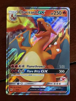 Pokemon Battle Academy Charizard GX 9/68 Full Art Holo Rare Stamped - Image 1