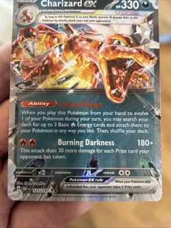 Pokemon TCG Charizard ex 125/197 Obsidian Flames Ultra Rare Holo NM - Image 3