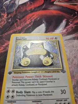 Snorlax 11/64 1st Edition Jungle Holo Rare MP Vintage WOTC - Pokemon TCG - Image 2