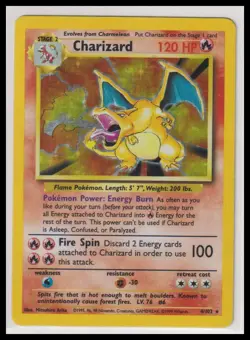 Pokemon Base Set Charizard 004/102 Holo - Image 1