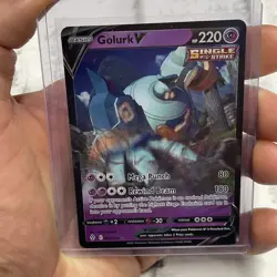 Pokemon TCG Golurk V Evolving Skies 070/203 Holo Ultra Rare NM Pokemon Nintendo - Image 1