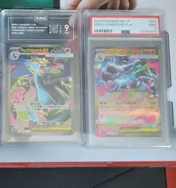 Pokemon Mega Charizard X ex Lot PSA 9 & TAG 9 Slabs NM - Image 1