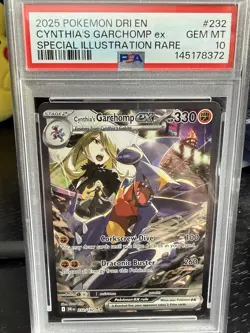 💎💎2025 POKEMON DRI EN-DESTINED RIVALS #232 CYNTHIA'S GARCHOMP EX PSA 10💎💎 - Image 1