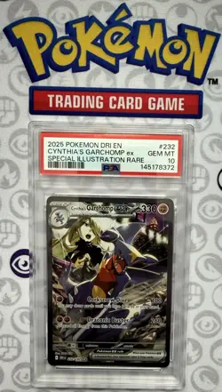 💎💎2025 POKEMON DRI EN-DESTINED RIVALS #232 CYNTHIA'S GARCHOMP EX PSA 10💎💎 - Image 2