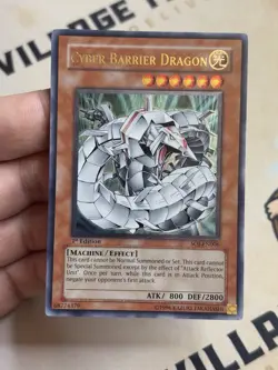 SOI-EN006 Cyber Barrier Dragon Ultimate Rare 1st Edition YuGiOh! LP - Image 3