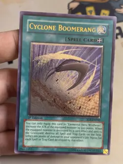 Cyclone Boomerang Ultimate Rare 1st Edition SOI-EN042 Yu-Gi-Oh! EURO VLP - Image 2