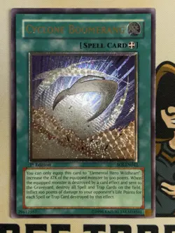 Cyclone Boomerang Ultimate Rare 1st Edition SOI-EN042 Yu-Gi-Oh! EURO VLP - Image 3