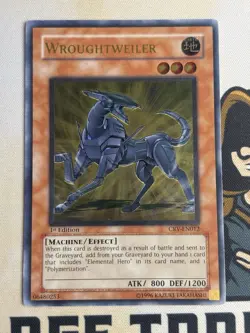 Wroughtweiler CRV-EN012 Ultimate Rare 1st Edition YuGiOh! NM - Image 3