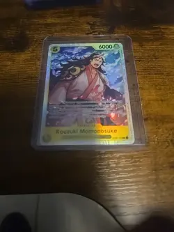 One Piece CCG Kouzuki Momonosuke OP06-107 SR Wings of Captain English Edition - Image 1