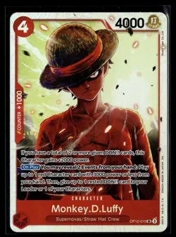 One Piece TCG - OP12 - Legacy of the Master #OP12-015 Monkey.D.Luffy - Image 1