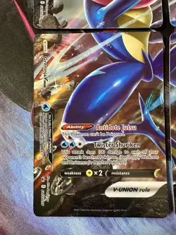 Pokemon TCG Greninja V-UNION SET OF 4 Promo Cards - Image 4
