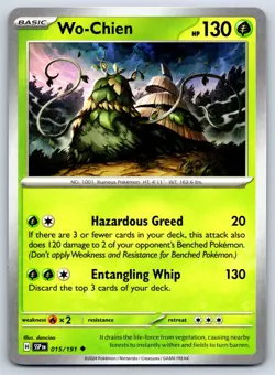 Wo-Chien - Surging Sparks SSP 015/191 Pokemon Card - Image 1