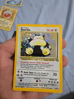rare pokemon cards Snorlax 11/64 Jungle Unlimited Holo Vintage Pokemon - Image 1