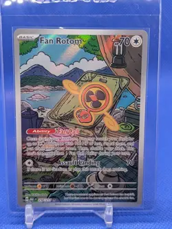 Ascended Heroes Fan Rotom 250/217 Illustration Rare IR Full Art Pokemon Card NM - Image 1