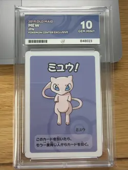 Mew - 2019 Old Maid Pokemon Center Exclusive ACE 10 GEM MINT - Japanese Card - Image 1
