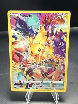 Pokemon TCG Pikachu 160/159 Crown Zenith Secret Rare Full Art Holo Card B - Image 2