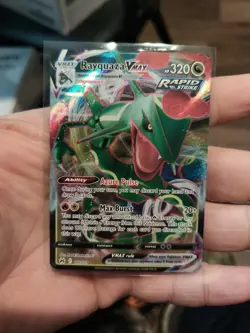 Pokemon TCG Rayquaza VMAX Crown Zenith Holo Ultra Rare Card 101/159 NM - Image 1