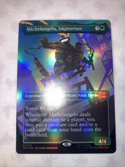 Michelangelo, Improviser (Borderless) Teenage Mutant Ninja Turtles Foil - Image 1