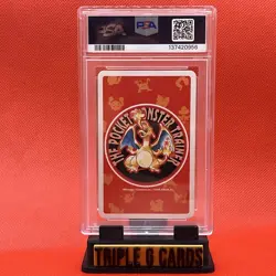 1996 POKEMON RED VERSION PLAYING CARDS JACK OF SPADES RED PSA 10 - Image 3