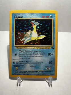 Lapras Holo Rare 10/62 - Pokemon - Fossil Unlimited NM / LP - Image 1
