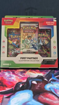 Pokemon TCG First Partner Illustration Collection Series 1 Promo Booster Box - Image 1