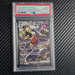 Pokemon Cynthia's Garchomp ex Destined Rivals Special Illustration Rare Holo PS… - Image 1