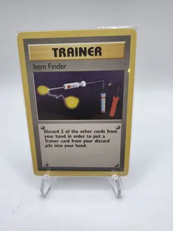 Pokemon Item Finder 74/102 Rare Base Set 1999 Wizards of the Coast WOTC Vintage - Image 1