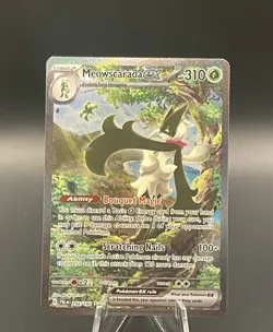 Pokemon Meowscarada ex Sv02 256/193 Special Illustration Rare Holo English - Image 1