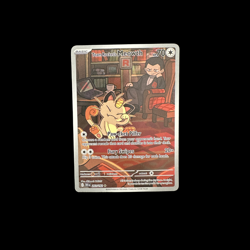 Pokemon TCG - Team Rocket's Meowth 203/182 - Destined Rivals Holo - Image 1