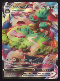 Pokemon SWSH01: Sword & Shield Base Set Snorlax VMAX #142/202 - Image 1