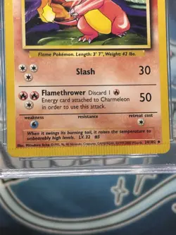 ERROR 4th Print Charmeleon Uncommon Base Set 024/102 Pokemon CGC 7.5 - Image 2