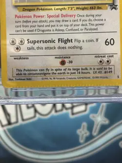 ERROR Dragonite (Movie Promo) 05/53 Wotc Promo Regular Pokemon CGC 7 - Image 2