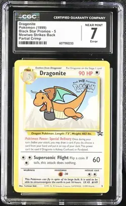 ERROR Dragonite (Movie Promo) 05/53 Wotc Promo Regular Pokemon CGC 7 - Image 4