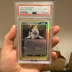 Pokemon Absol Reverse Holo PSA 8 ex Dragon 1/97 2003 - Image 1