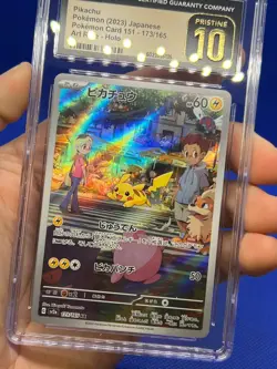 Japanese Pokemon Scarlet Violet 151 Pikachu 173/165 Art Rare CGC Pristine 10 -2 - Image 2