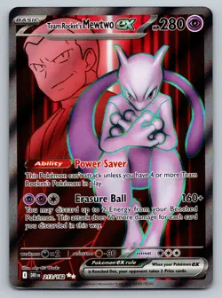 Team Rocket's Mewtwo ex - 213/182 - Pokemon Destined Rivals NM - Image 1