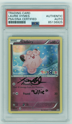 PSA Signed Laurie Hymes Pokemon Clefairy Toys R Us Promo 50/83 Holofoil - Image 1