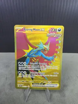 Roaring Moon EX 262/182 SV04: Paradox Rift Gold Secret Rare Pokemon TCG NM 🔥 - Image 1