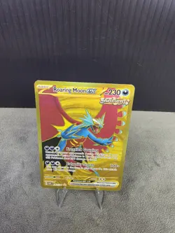 Roaring Moon EX 262/182 SV04: Paradox Rift Gold Secret Rare Pokemon TCG NM 🔥 - Image 4