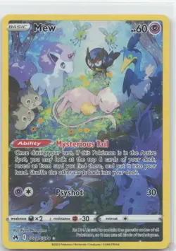 Mew GG10/GG70 Trainer Gallery Rare Crown Zenith Galarian Gallery Pokemon NM/M - Image 1