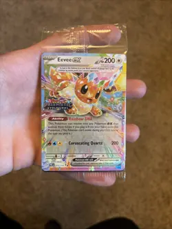 Pokemon Prismatic Evolutions Eevee ex 75/131 Surprise Box Stamped Promo Sealed - Image 1