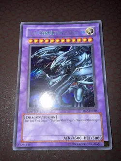 Yu-Gi-Oh! Blue-Eyes Ultimate Dragon -JMP-EN005- Secret -Limited Edition Damaged - Image 1