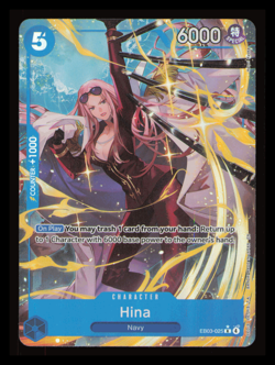Hina (Alternate Art) R Extra Booster: One Piece Heroines Edition EB03-025 NM - Image 1