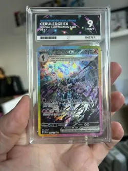Pokemon TCG Prismatic Evolutions Ceruledge EX Card 147/131 Sir Ace 9 - Image 3