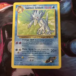 Pokemon Vintage Non Holo Rare Sabrina's Golduck Gym Challenge 30/132 WotC - Image 1