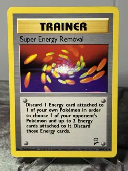 SUPER ENERGY REMOVAL 108/130 RARE BASE SET 2 POKEMON NM - Image 1