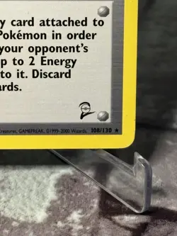 SUPER ENERGY REMOVAL 108/130 RARE BASE SET 2 POKEMON NM - Image 4