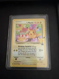 Pokemon Birthday Pikachu Holo (CEL WP 24) Celebrations Promo - English - Image 1